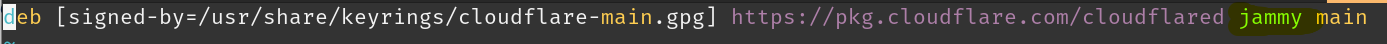 Cloudflared Repo Release file